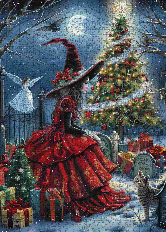Witch Christmas Eve Jigsaw Puzzle