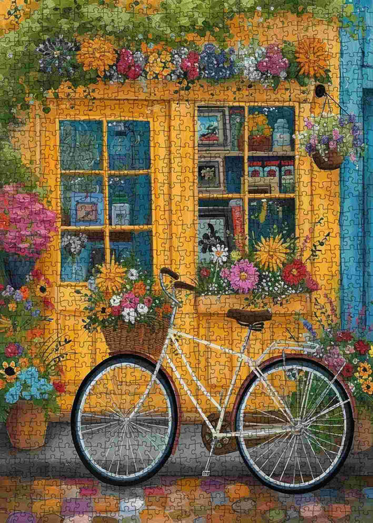 Yellow Window Bloom Jigsaw Puzzle