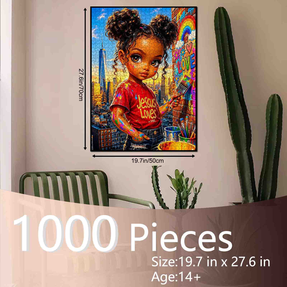 Young Street Artist in New York Jigsaw Puzzle