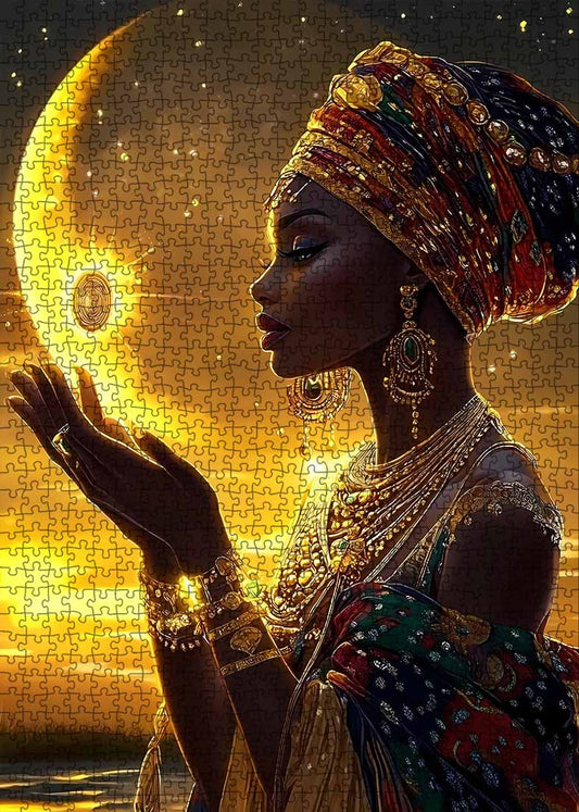 African Elegance Jigsaw Puzzle - Tucocoo