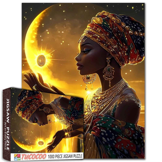 African Elegance Jigsaw Puzzle - Tucocoo