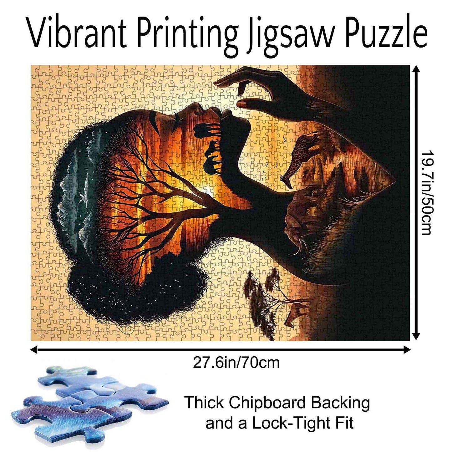 African Silhouette Jigsaw Puzzle - Tucocoo