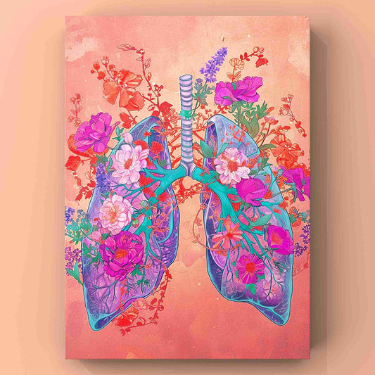 Blooming Lungs Canvas Wall Art - Tucocoo