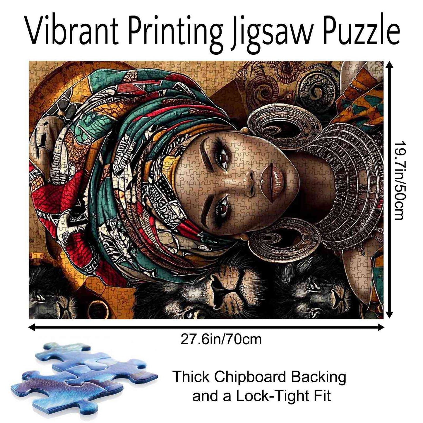 Majestic African Beauty Jigsaw Puzzle - Tucocoo