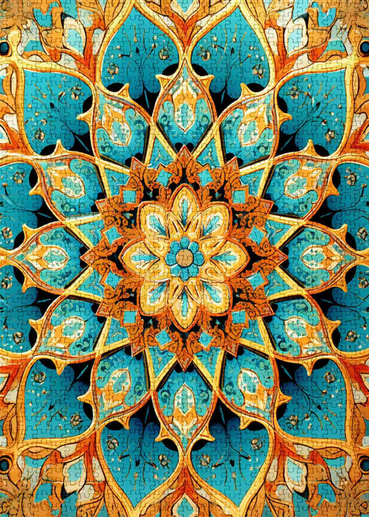 Radiant Floral Mandala Jigsaw Puzzles - Tucocoo