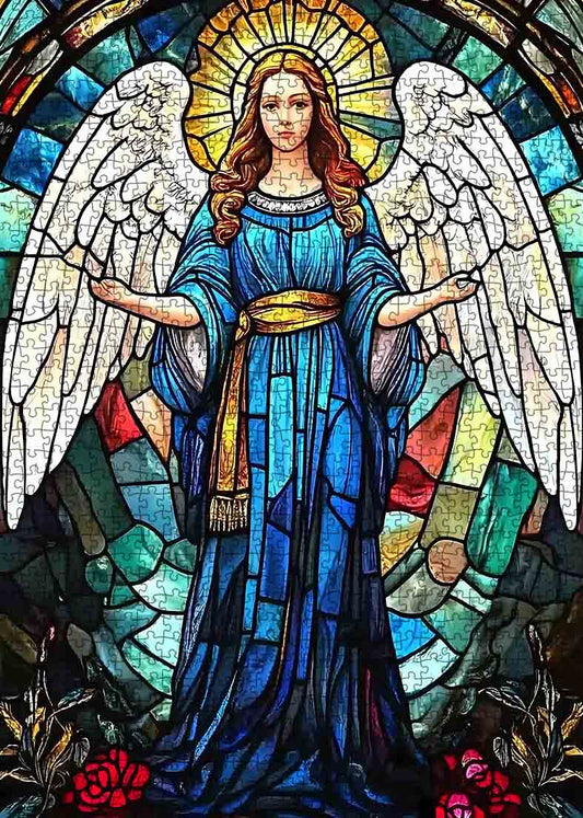 Stained Glass Angel Jigsaw Puzzle - Tucocoo