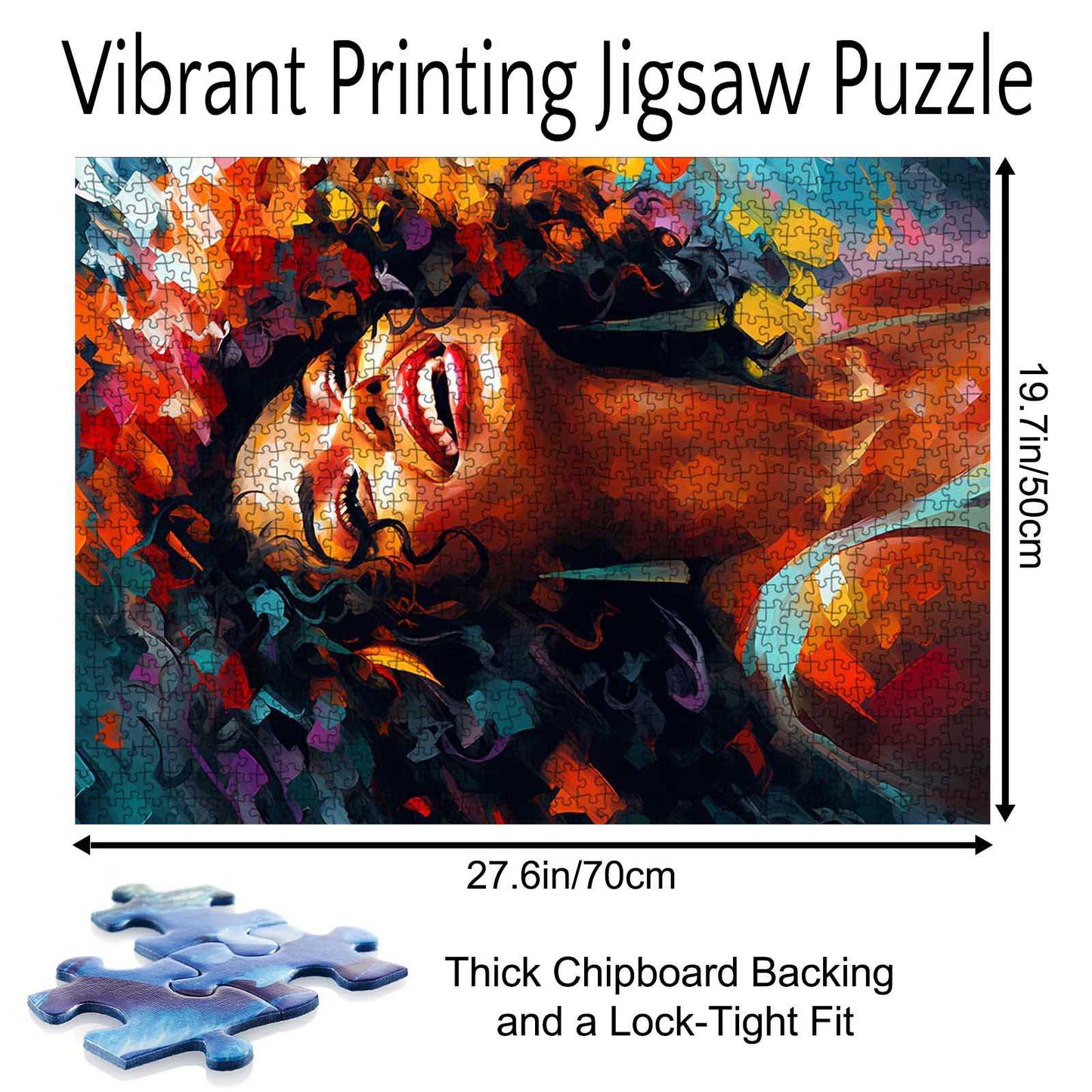 Vibrant Joyful Portrait Jigsaw Puzzle - Tucocoo
