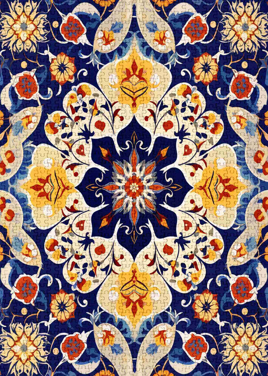 Vibrant Mandala Flower Jigsaw Puzzles - Tucocoo