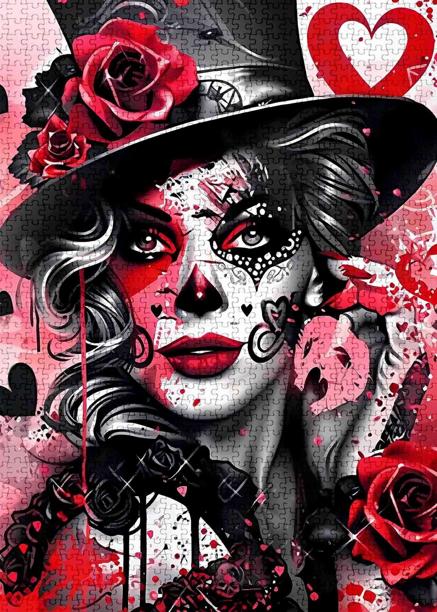 Seductive Rose Mask Beauty Jigsaw Puzzles