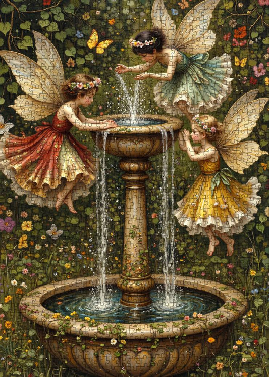 Fairy Fountain Jigsaw Puzzle