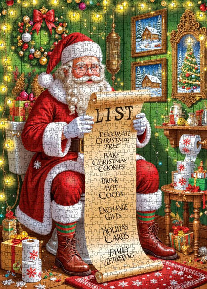Santa’s Christmas Checklist Jigsaw Puzzle