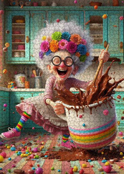 Joyful Chocolate Chaos Jigsaw Puzzle