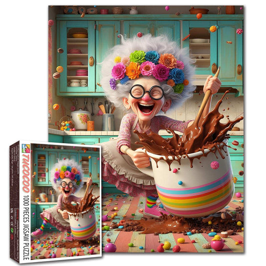 Joyful Chocolate Chaos Jigsaw Puzzle