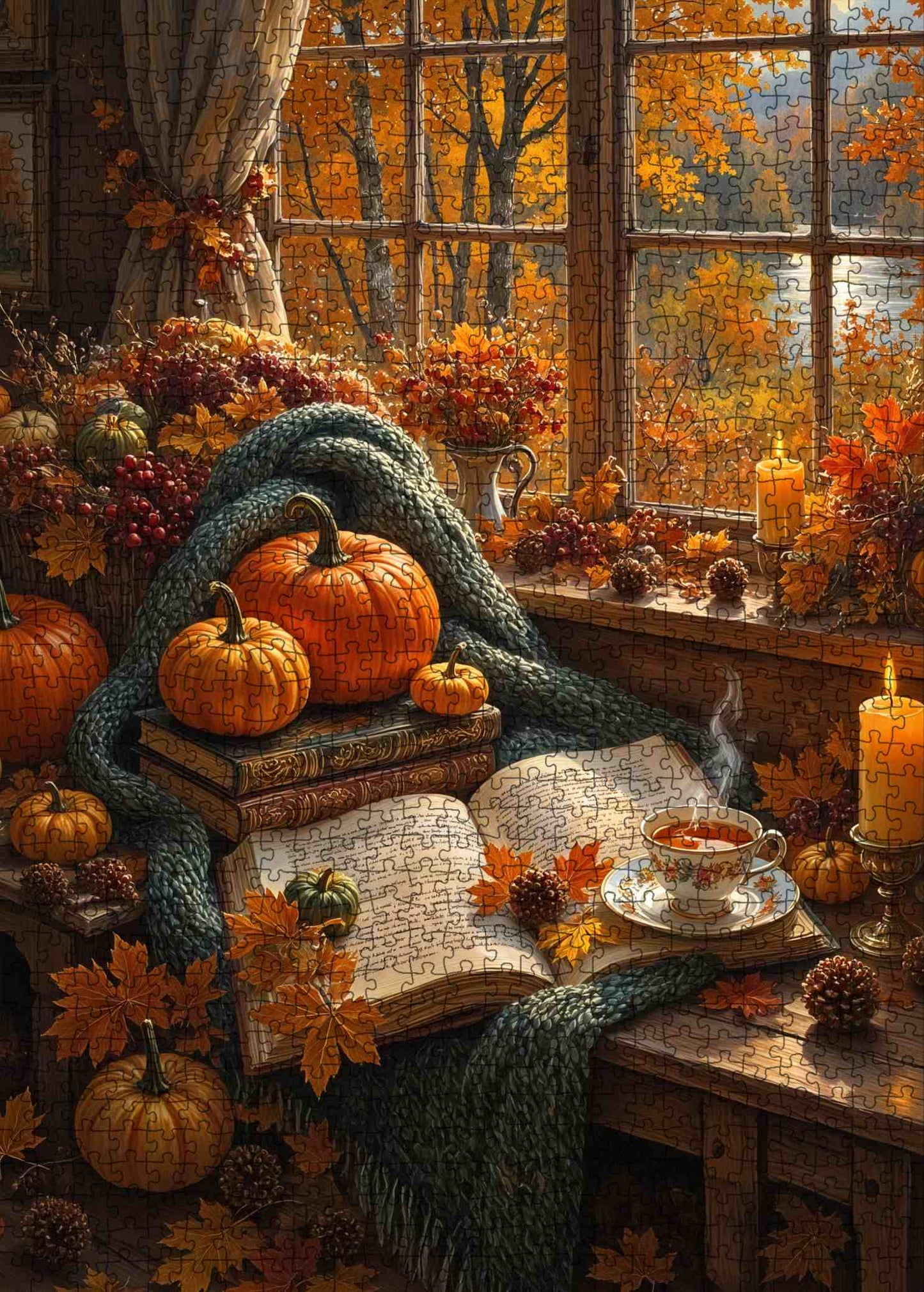 Autumn Reading Nook Jigsaw Puzzle