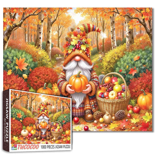 Autumn Forest Gnome Jigsaw Puzzle