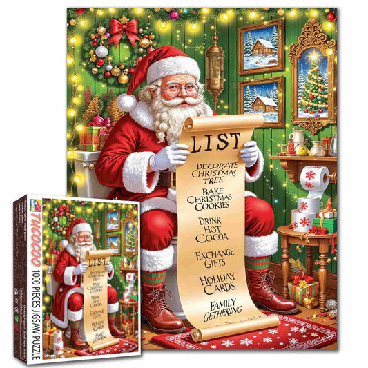 Santa’s Christmas Checklist Jigsaw Puzzle