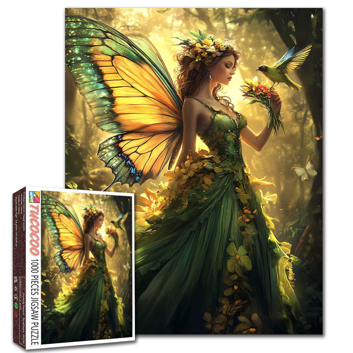 Enchanted Woodland Butterfly Fairy Jigsaw Puzzle