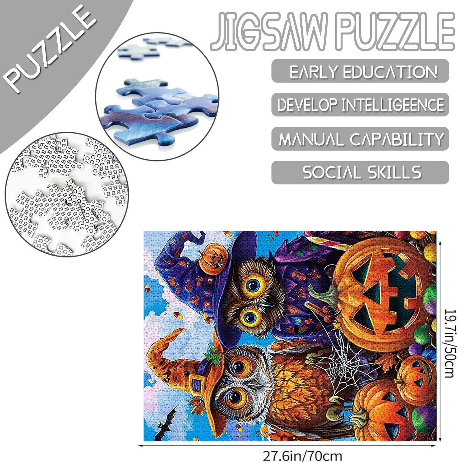 2 Cute Owls under the Blue Sky Jigsaw Puzzles - Tucocoo