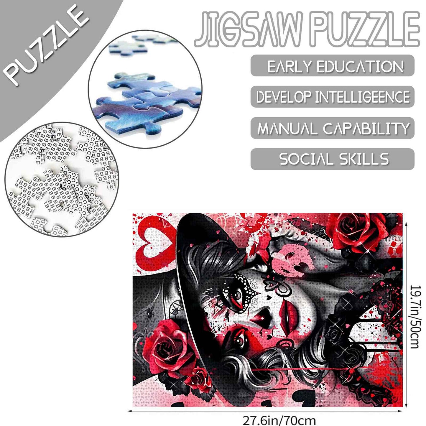 Seductive Rose Mask Beauty Jigsaw Puzzles