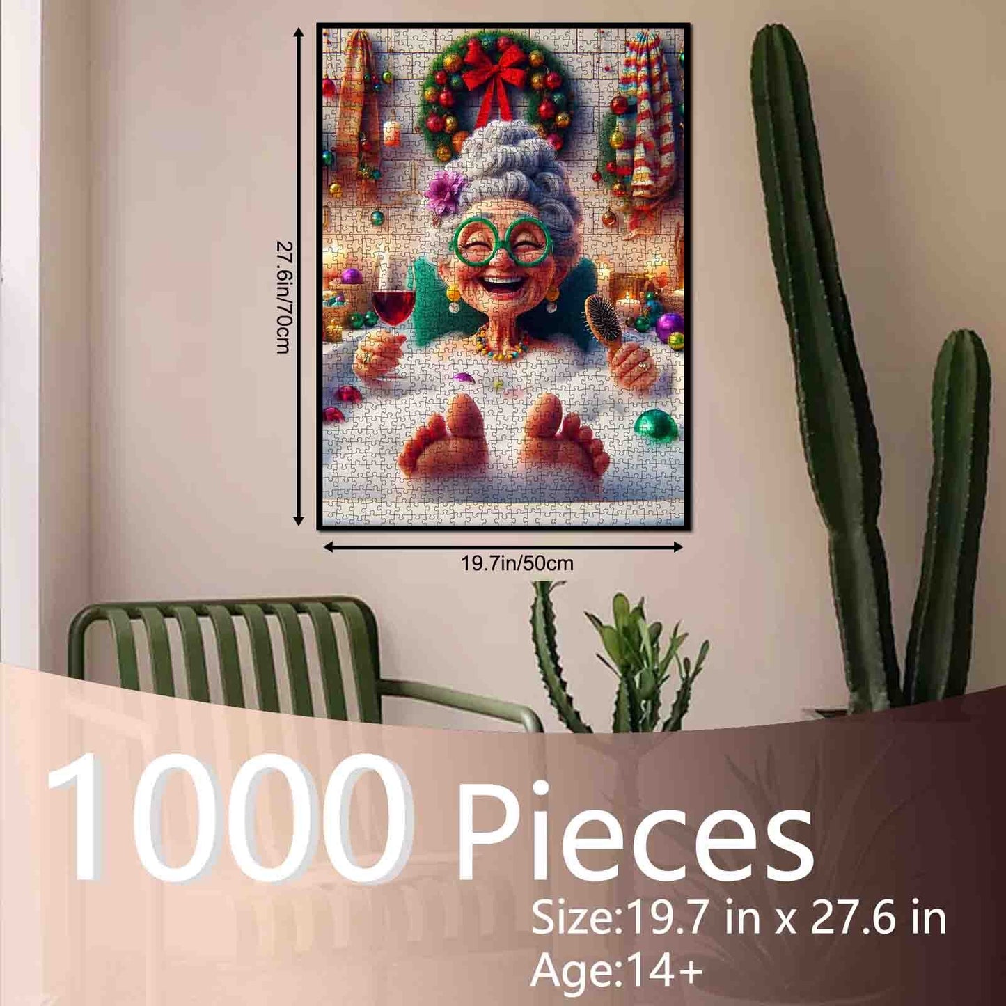 Christmas Bubble Bath Joy Jigsaw Puzzle