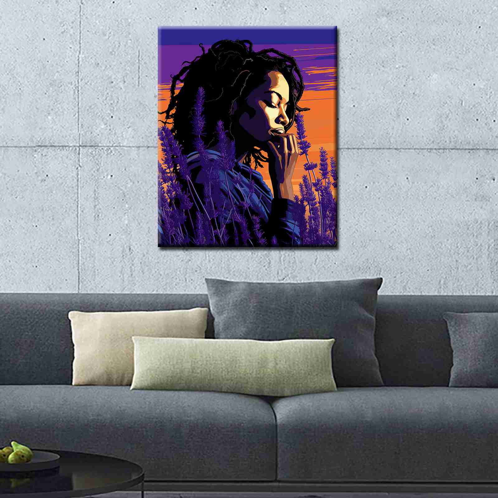 Serene Lavender Sunset Paint by Numbers – Tucocoo