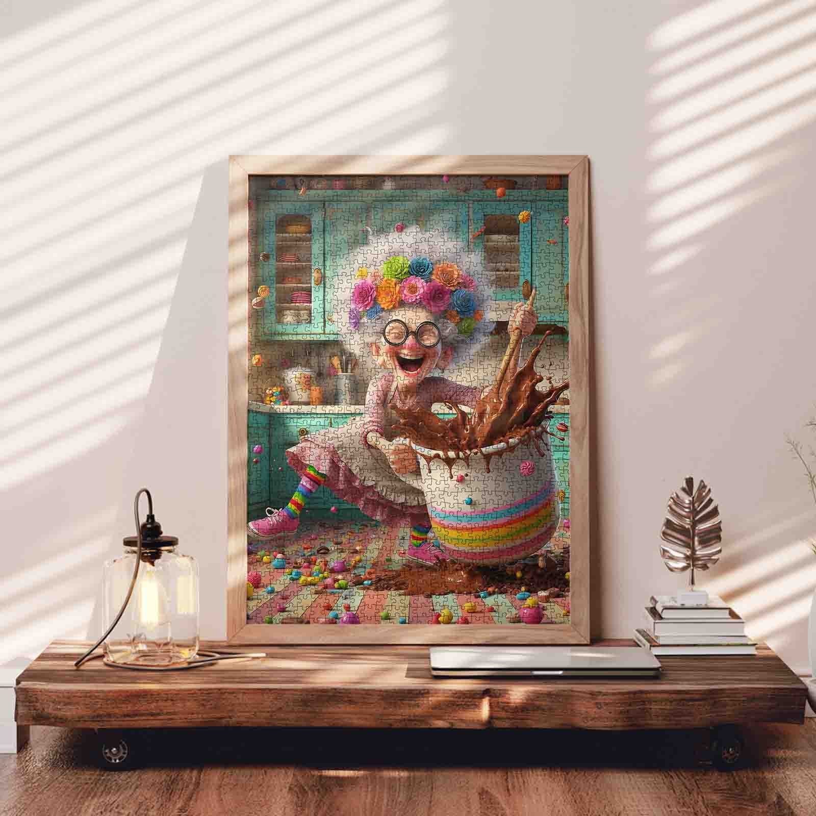 ドロップチョコレート  YOU WORLD   アート Joyful Chocolate Chaos Jigsaw Puzzle – Tucocoo
