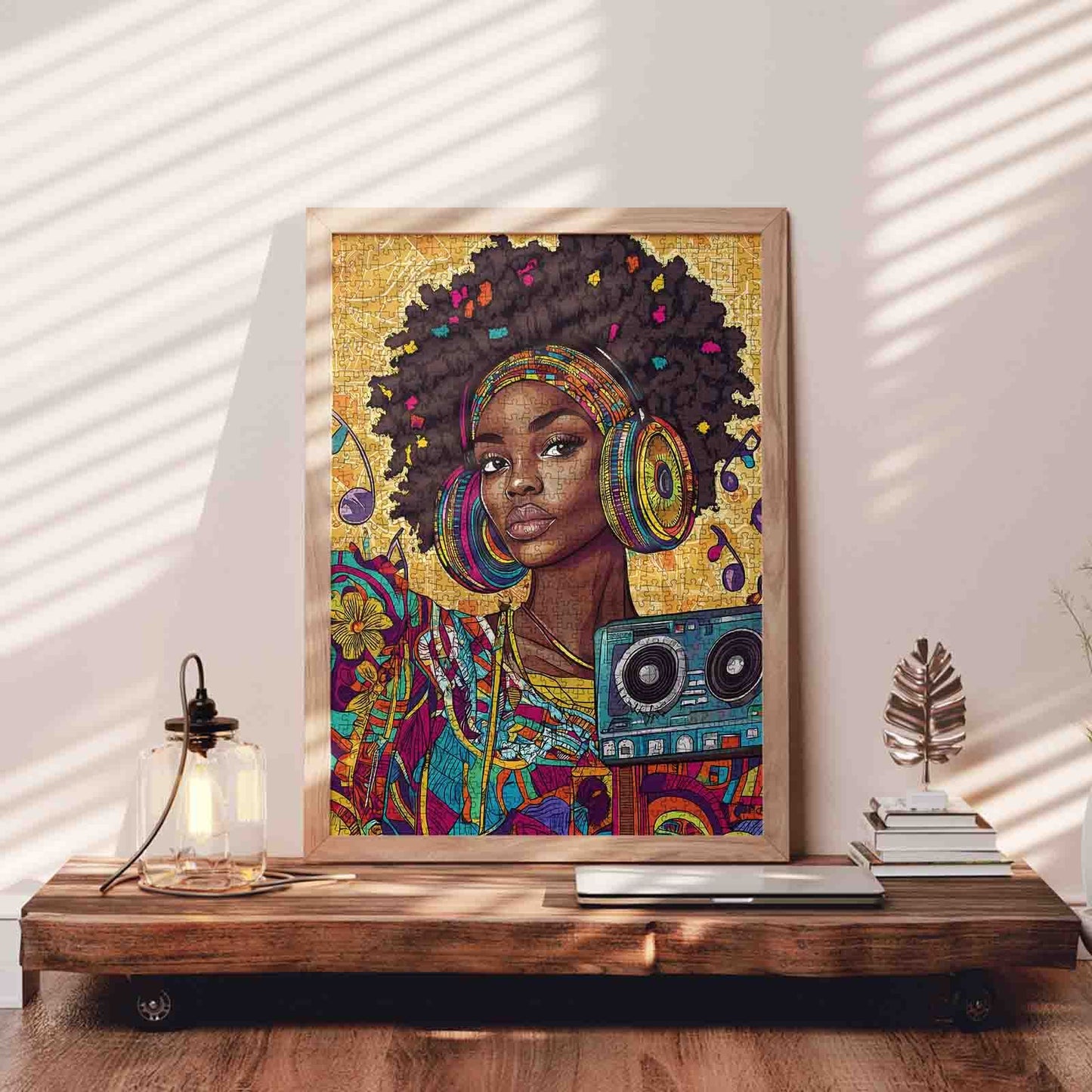 Rock and Roll Girl Jigsaw Puzzle