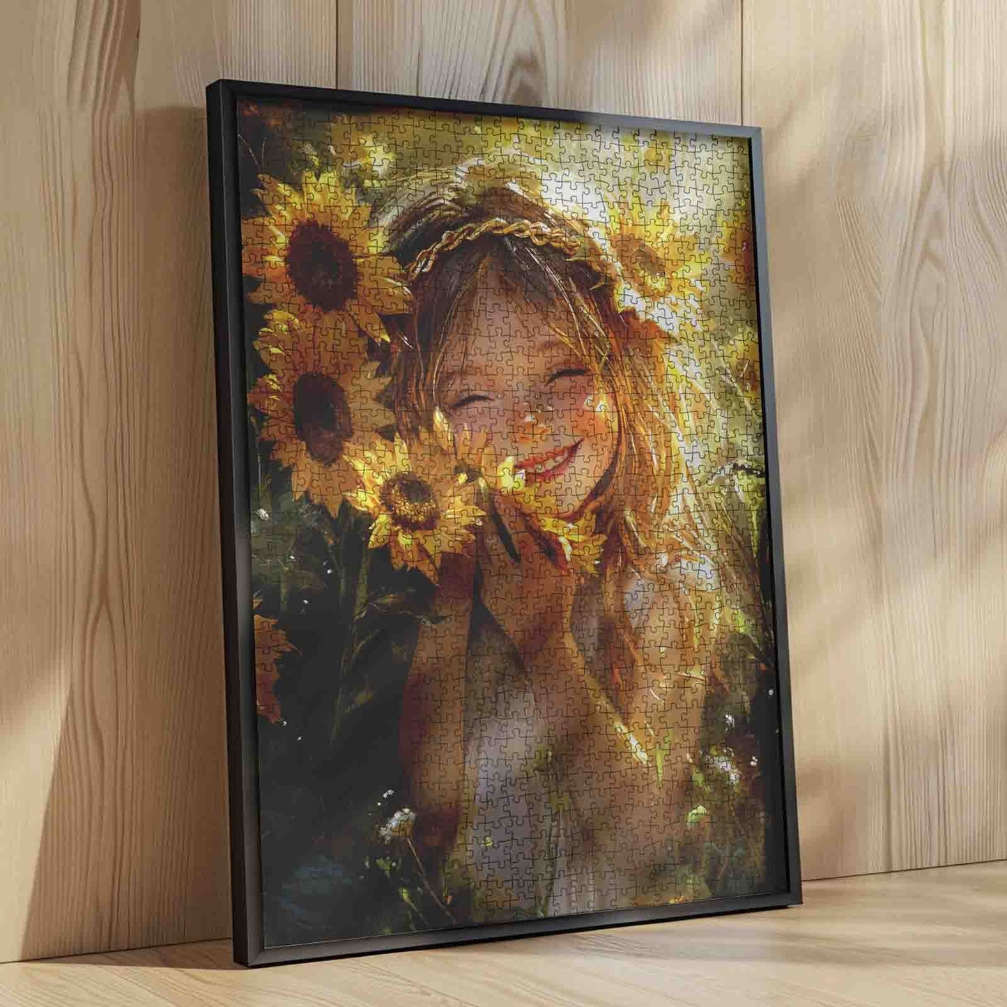 Sunflower Girl Jigsaw Puzzle