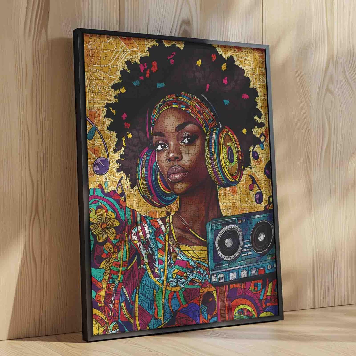 Rock and Roll Girl Jigsaw Puzzle