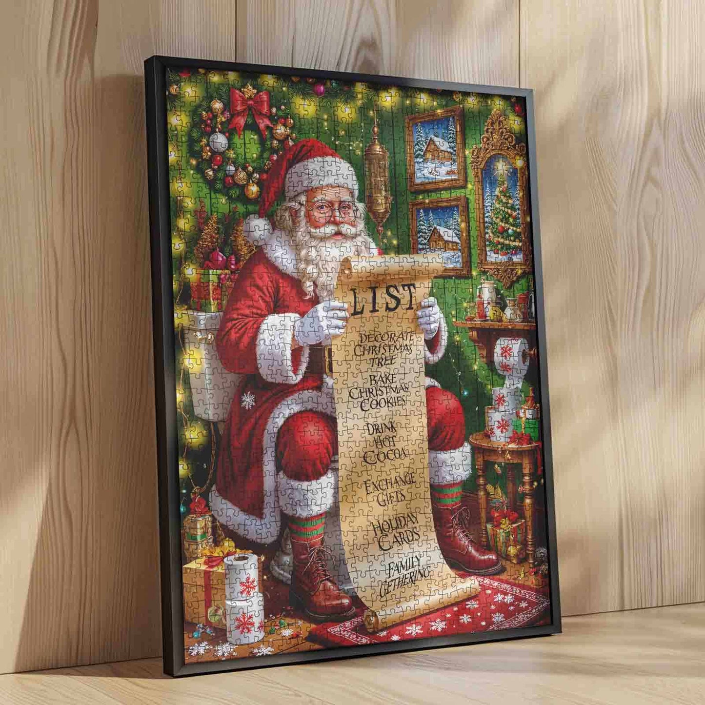 Santa’s Christmas Checklist Jigsaw Puzzle