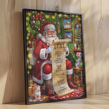 Santa’s Christmas Checklist Jigsaw Puzzle