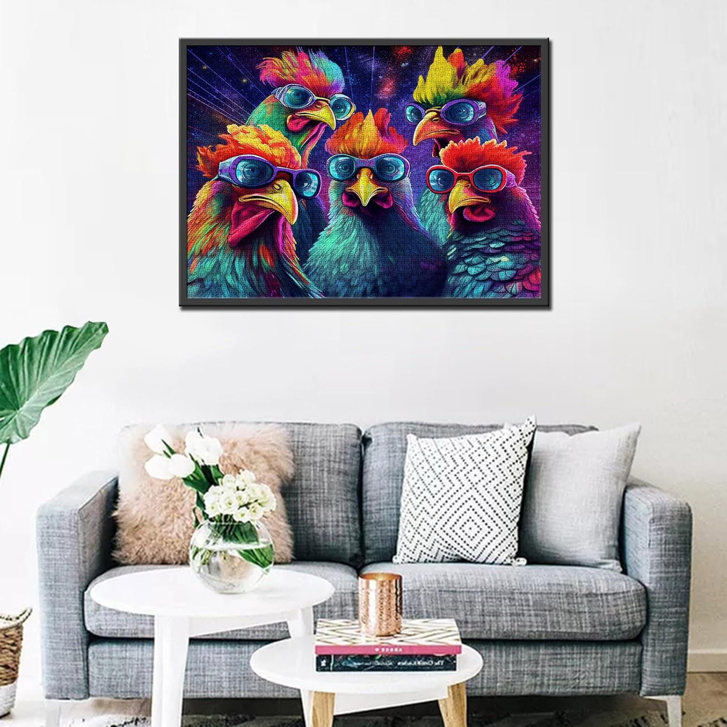 5 Roosters with Sunglasses Jigsaw Puzzles - Tucocoo