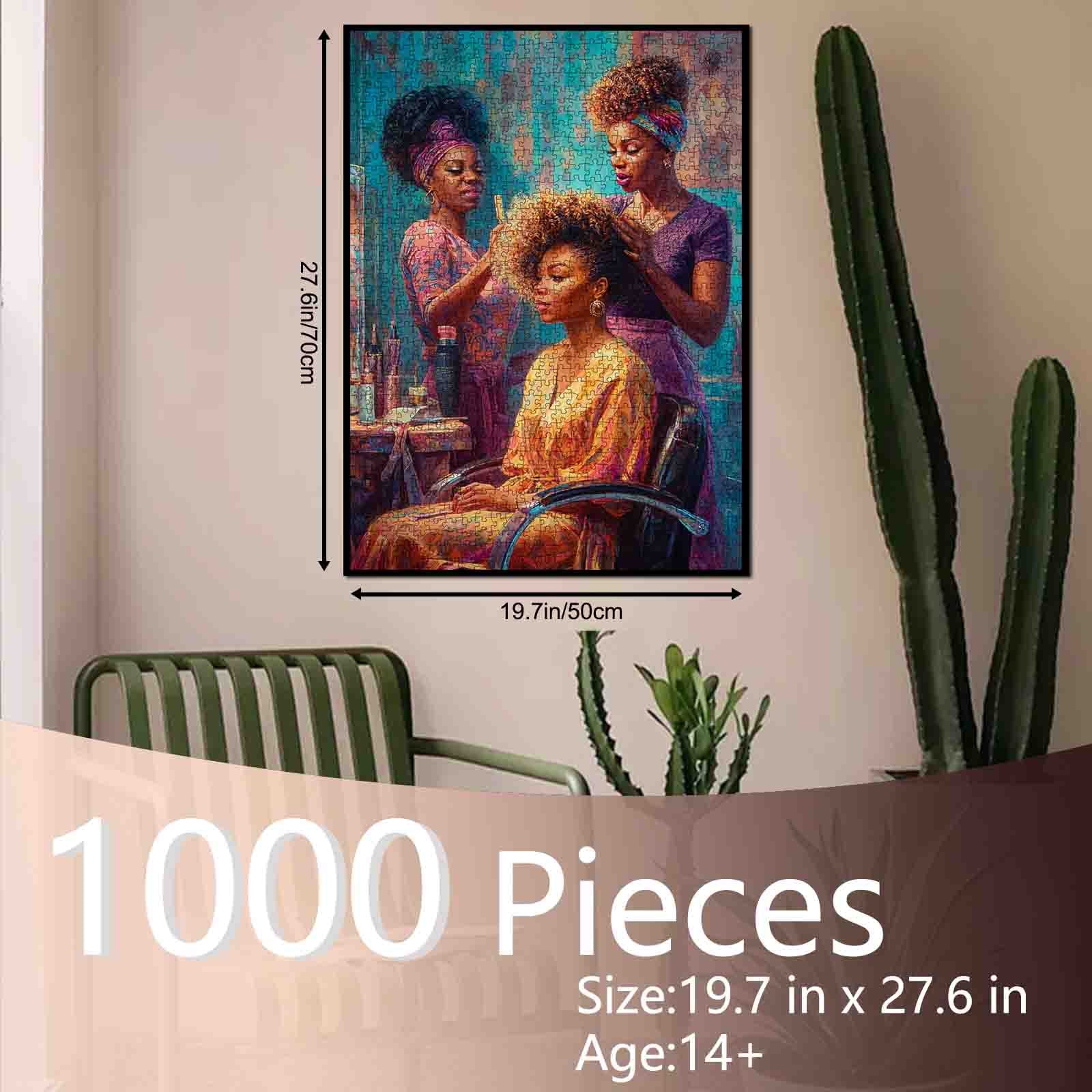 African American Women Hair Salon Jigsaw Puzzle