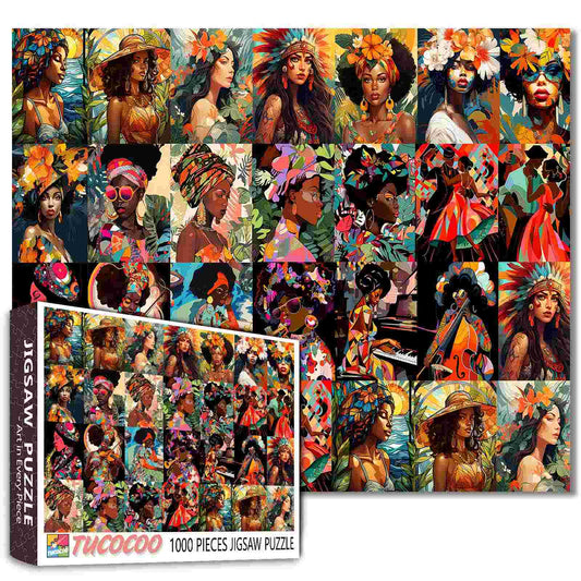 African Beauty Portraits Jigsaw Puzzle