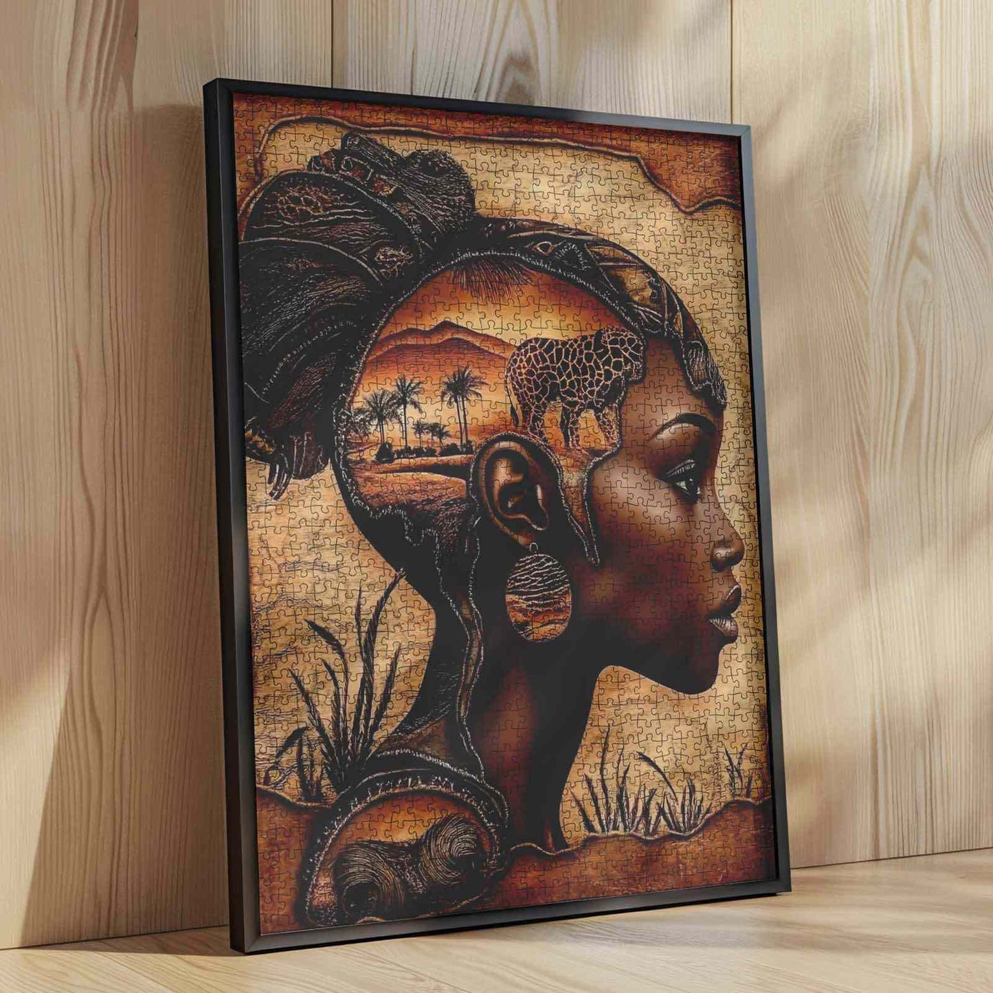 African Spirit Profile Jigsaw Puzzle