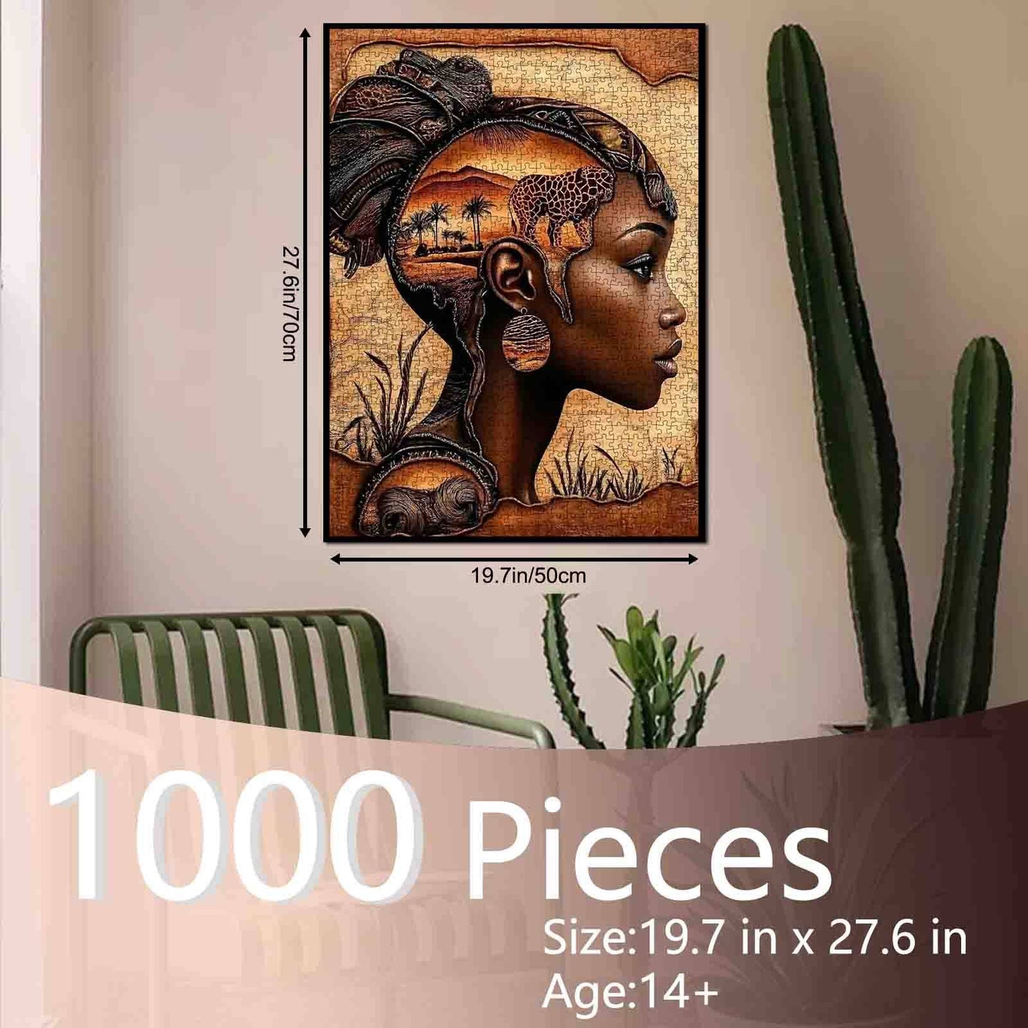 African Spirit Profile Jigsaw Puzzle