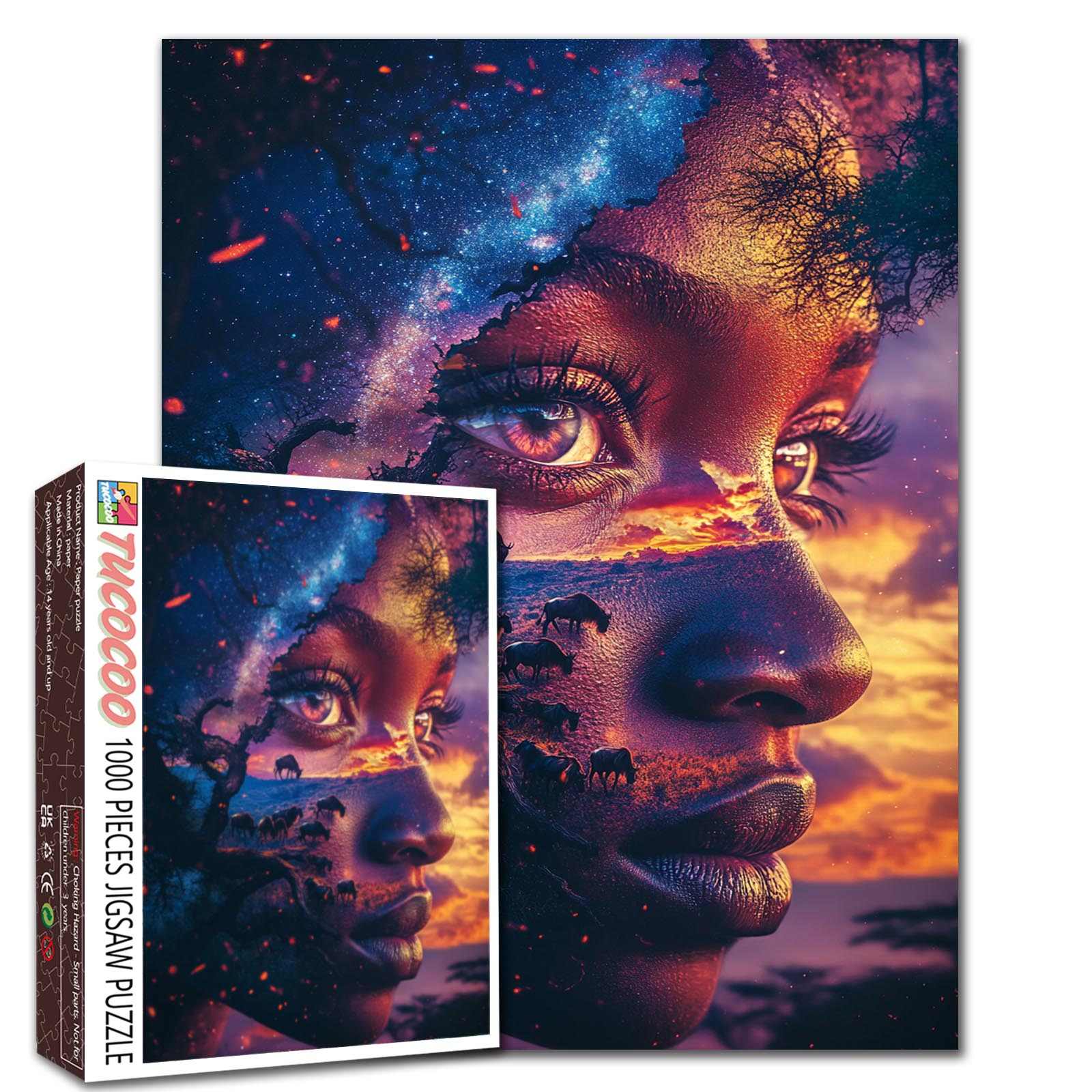 African Sunset Dream Jigsaw Puzzle
