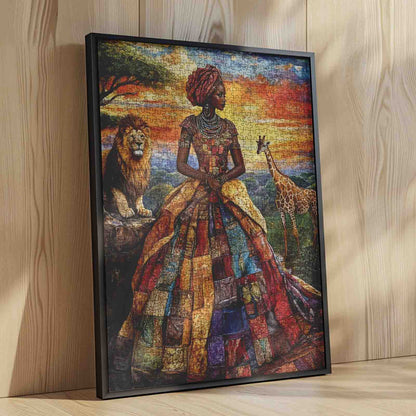 African Sunset Majesty Jigsaw Puzzle