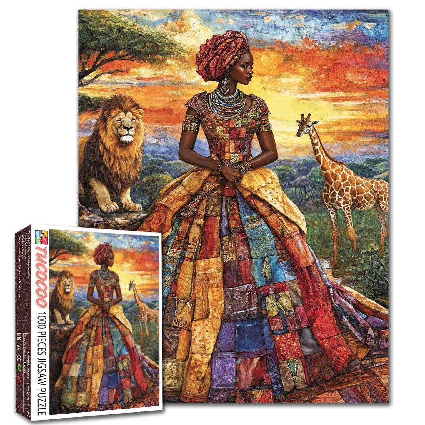 African Sunset Majesty Jigsaw Puzzle