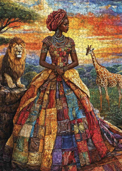 African Sunset Majesty Jigsaw Puzzle