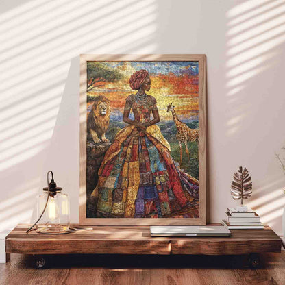 African Sunset Majesty Jigsaw Puzzle