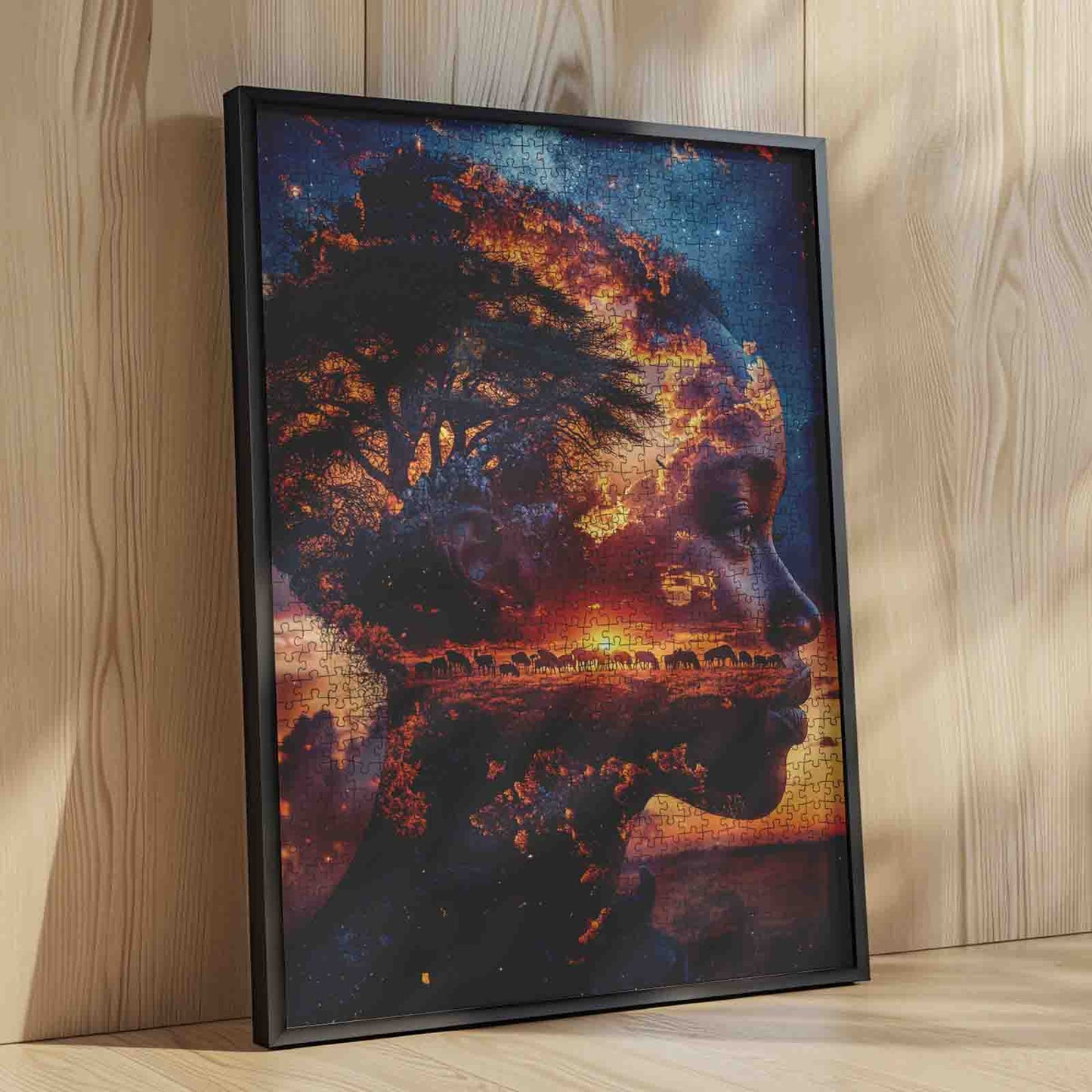 African Sunset Spirit Jigsaw Puzzle