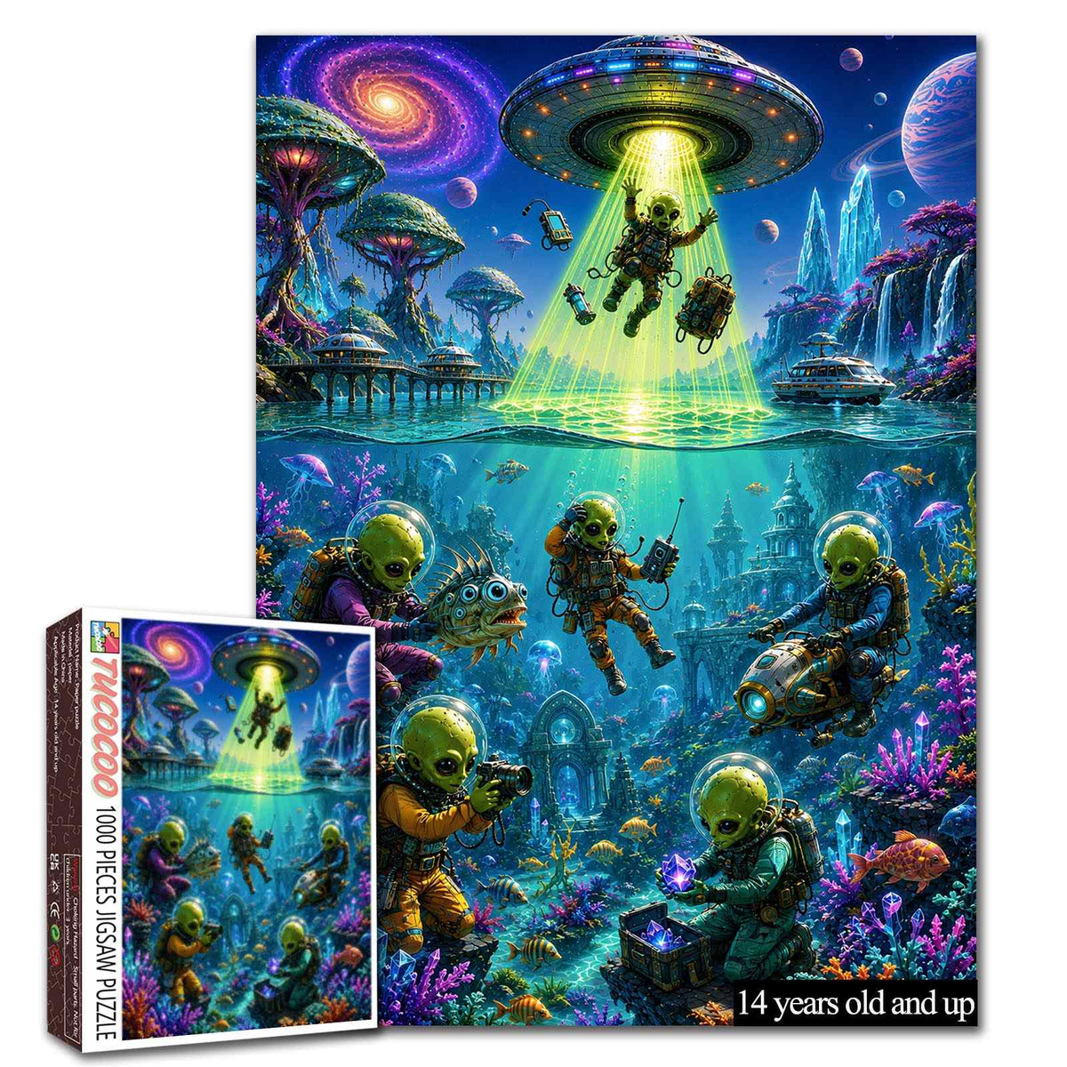Alien Underwater Crystal Hunt Jigsaw Puzzle