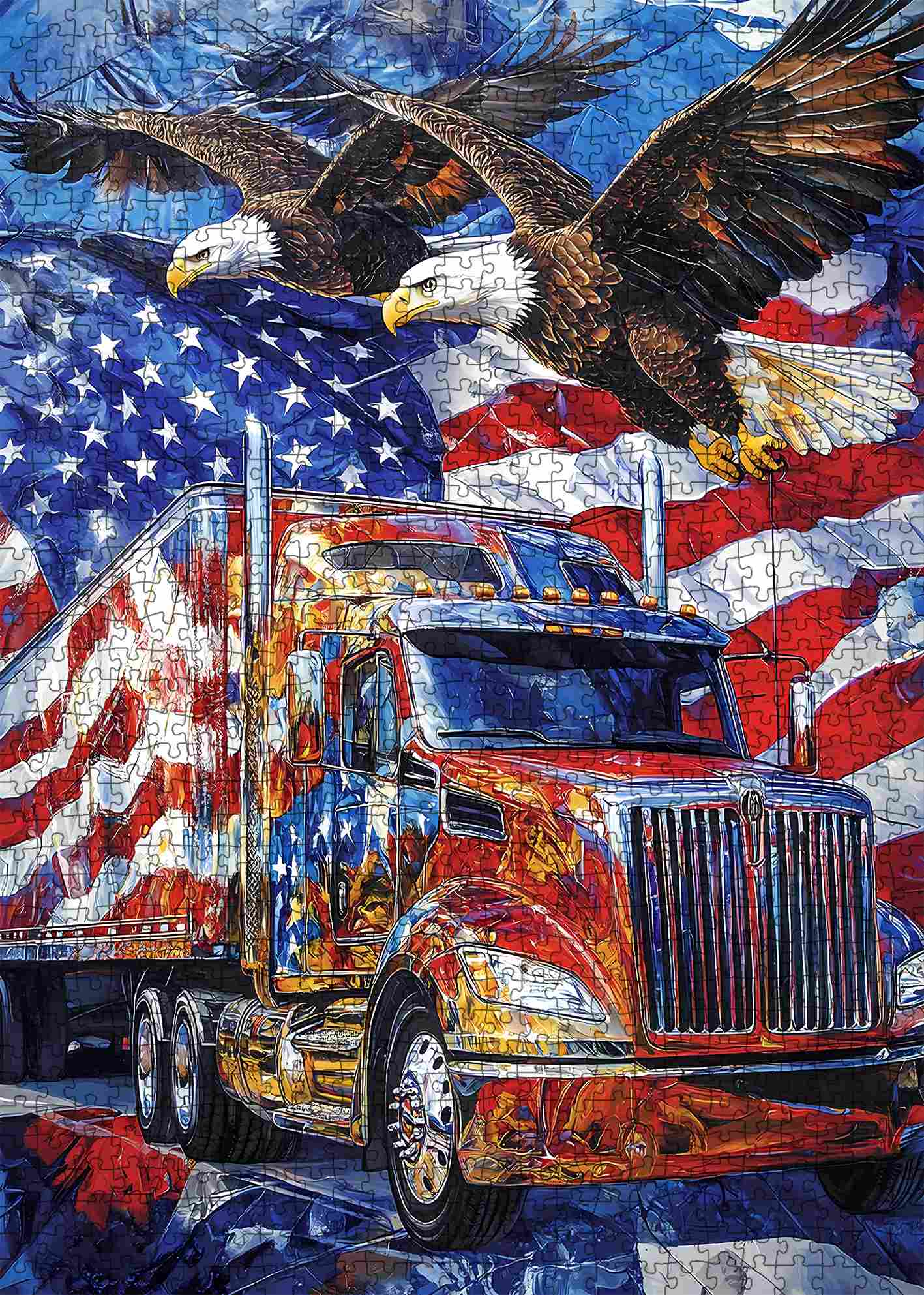 American Eagle Freedom Truck Jigsaw Puzzle