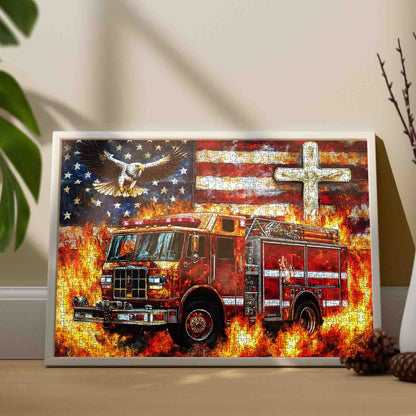 American Firefighter Spirit Jigsaw Puzzle
