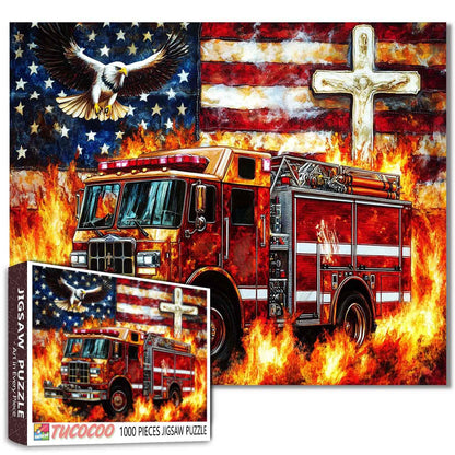 American Firefighter Spirit Jigsaw Puzzle