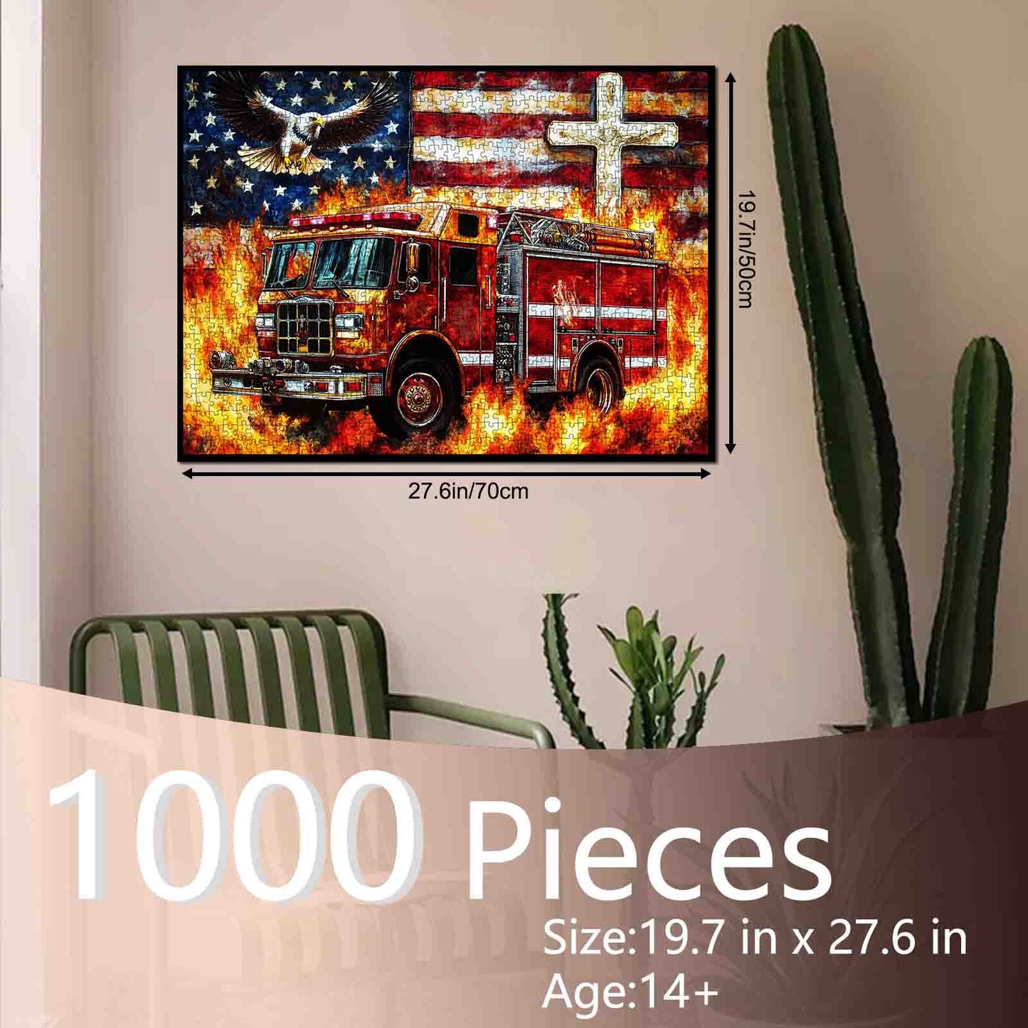 American Firefighter Spirit Jigsaw Puzzle