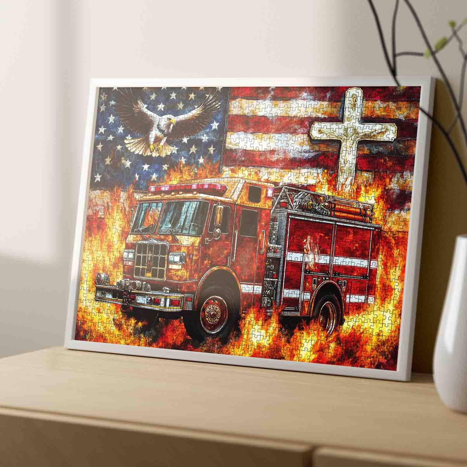 American Firefighter Spirit Jigsaw Puzzle