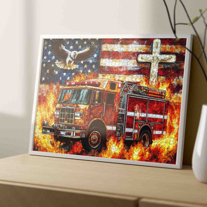 American Firefighter Spirit Jigsaw Puzzle