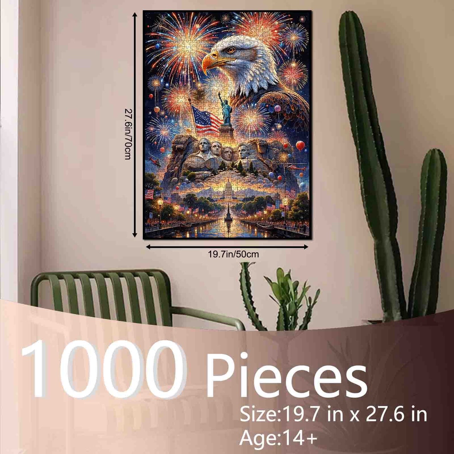 American Freedom Fireworks Jigsaw Puzzle